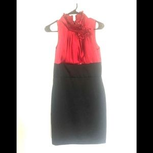 Red and black formal/ cocktail dress